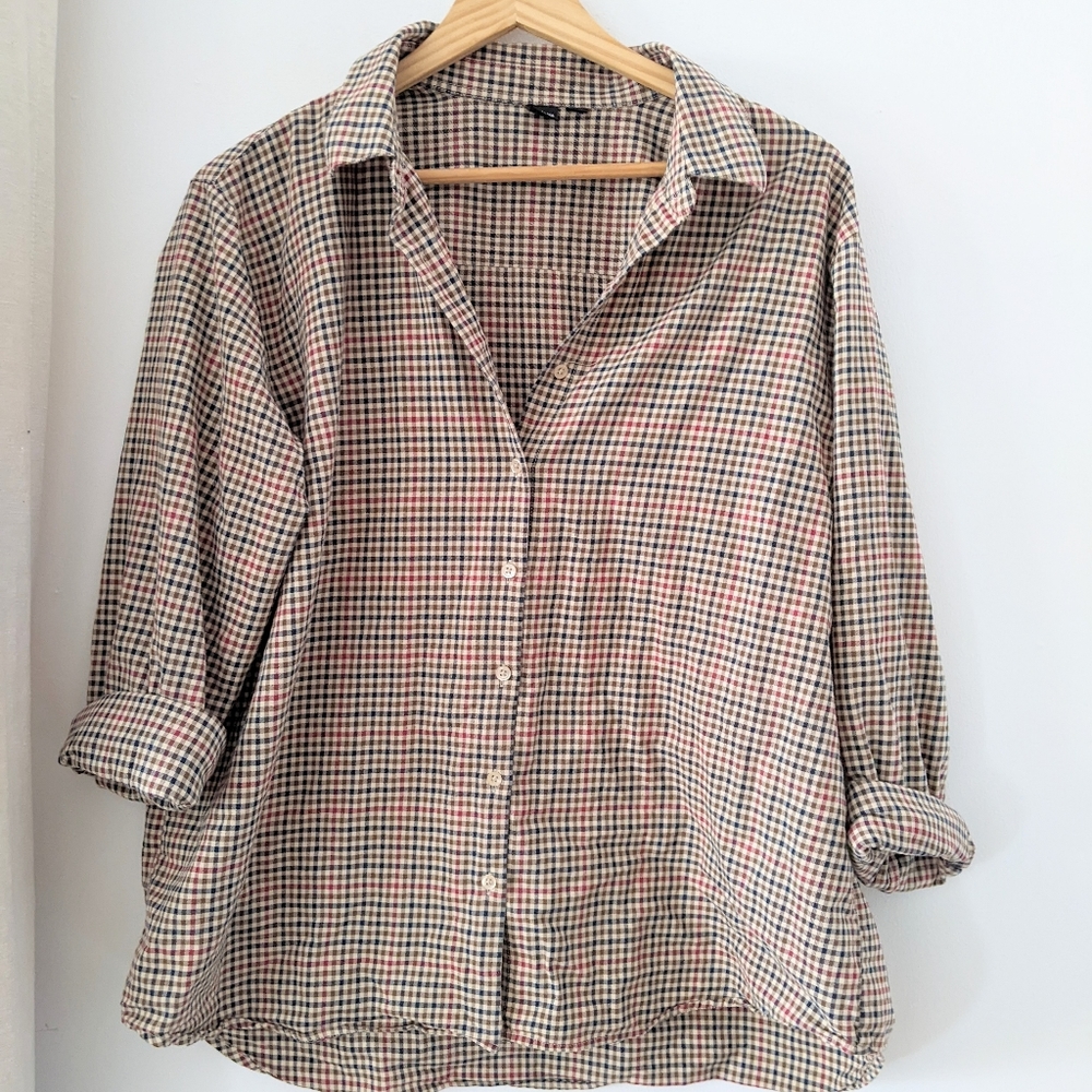 Perfect Boxy Checked Button-Down